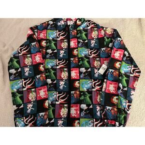 NEW Disney Jacket Adult‎ S Black Nightmare Before Christmas Windbreaker